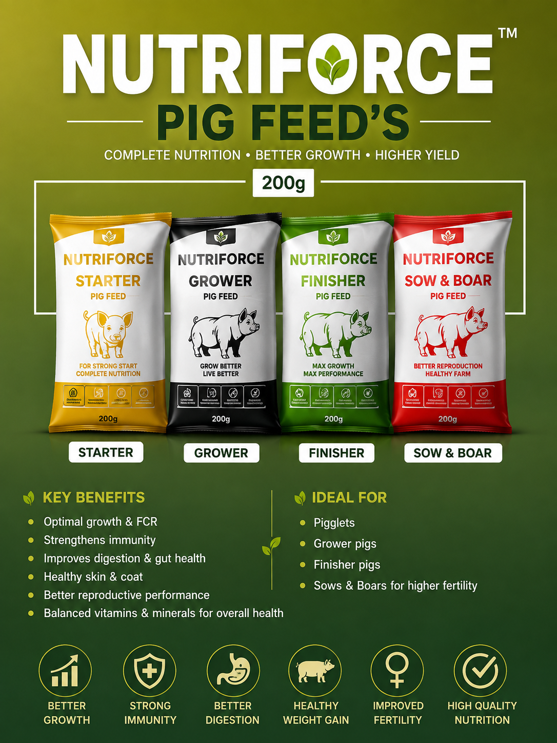 NUTRIFORCE PIG FEED'S